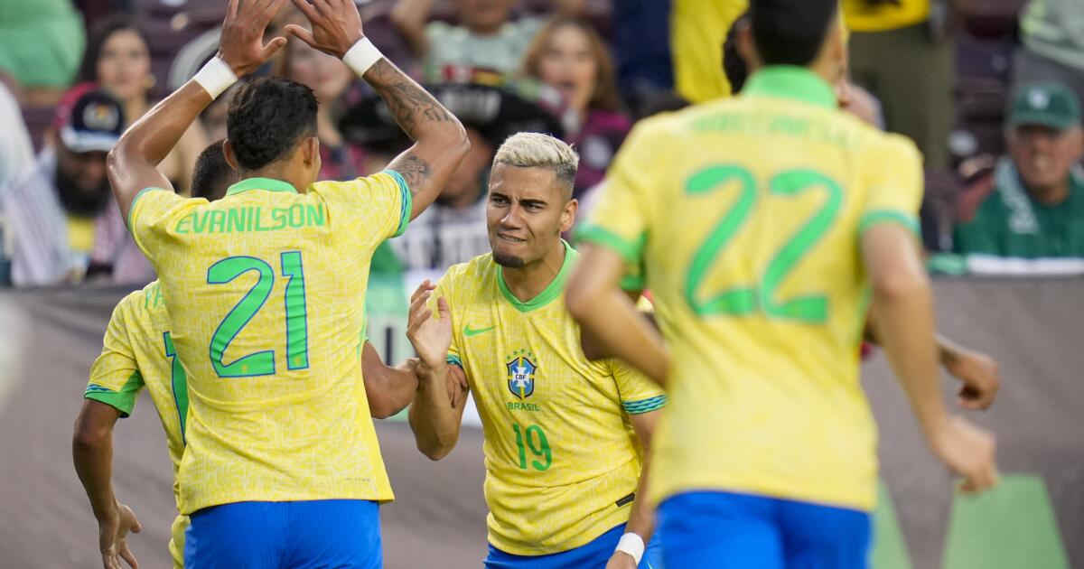 Con un gol de Endrick, Brasil se impone sobre México en partido de preparación para Copa América