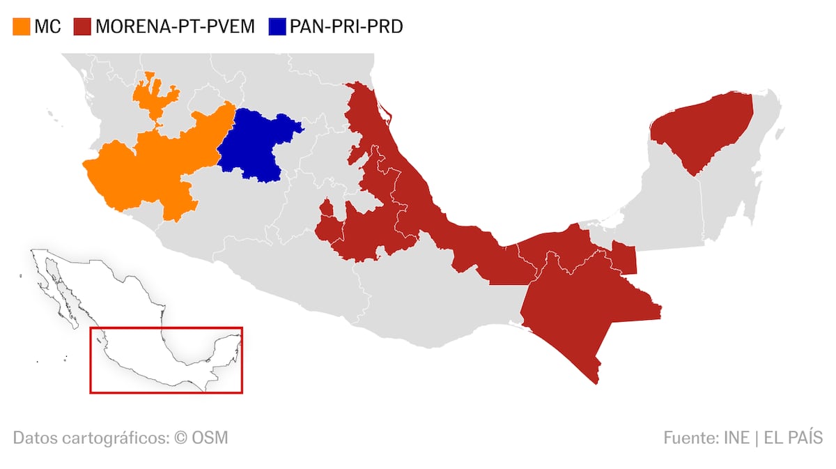 Morena amplía su poder en los Estados y gana siete de los nueve que estaban en disputa