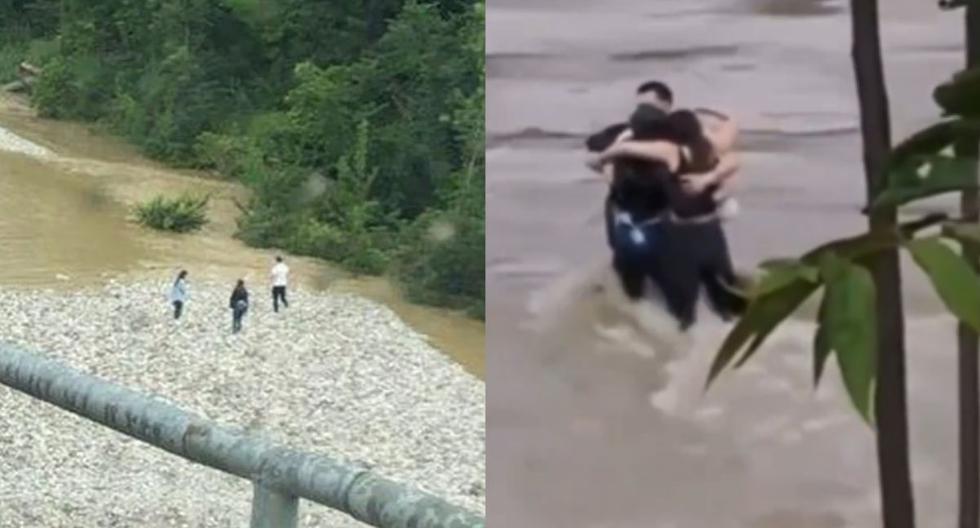 Dramáticas imágenes: El último abrazo de tres amigos antes de morir ahogados [VIDEO]