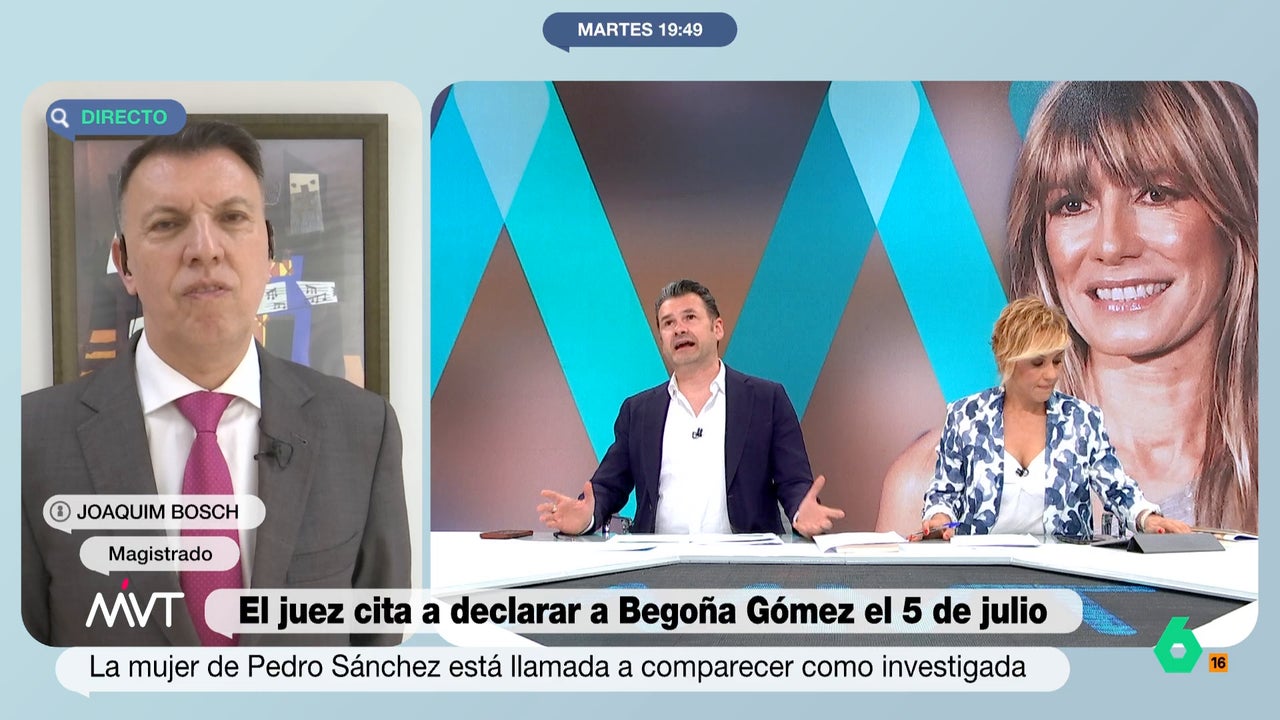 Joaquim Bosch, sobre la causa de Begoña Gómez: «No es frecuente que un juez califique de forma tan negativa lo que hace la Fiscalía»