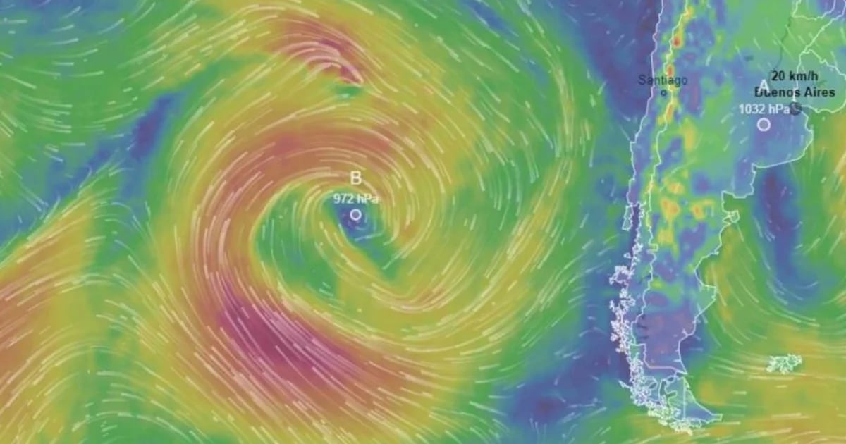 Colosal ciclón extratropical azotará gran parte de Chile toda la semana