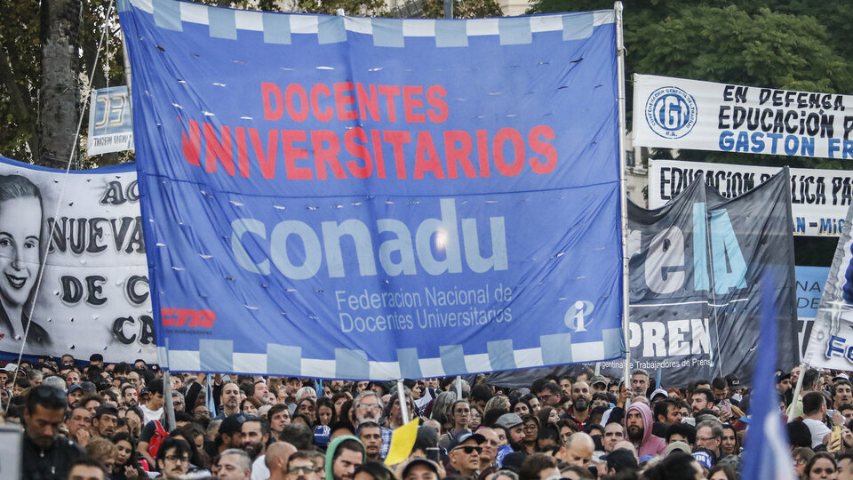 Paro nacional docente hoy: las consignas del reclamo universitario