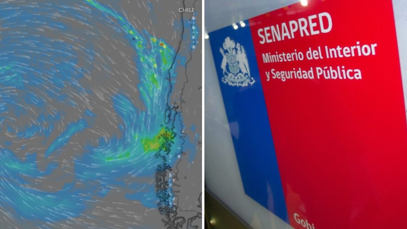 Senapred actualizó características del sistema frontal en zona centro-sur: Habrá isoterma cero alta