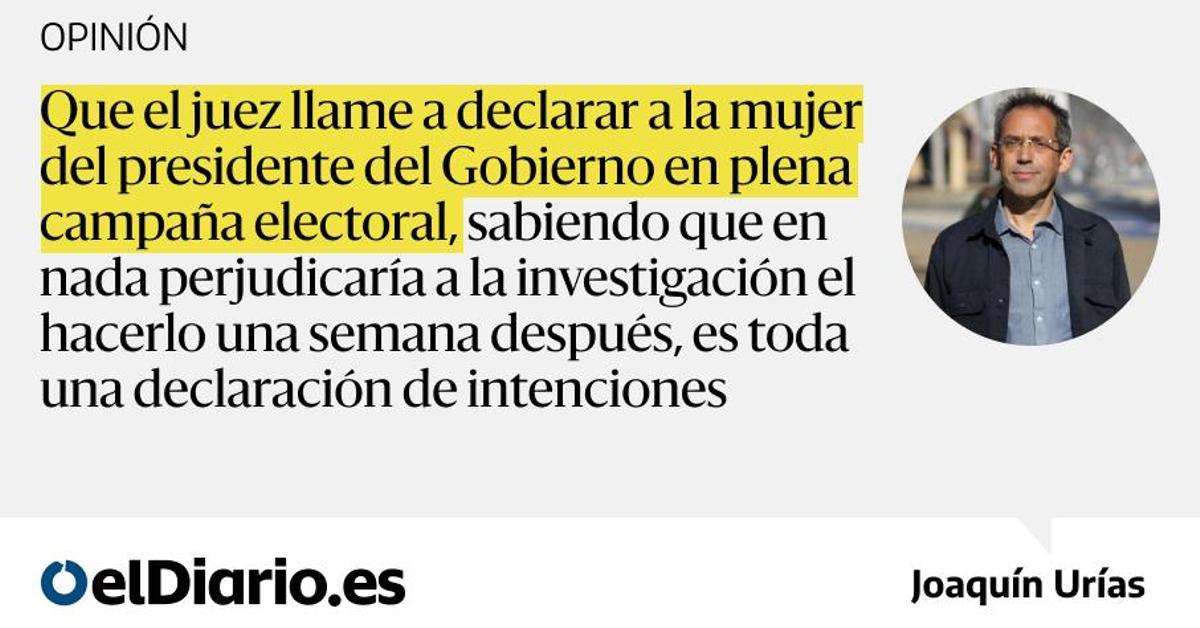 Un juez en campaña electoral