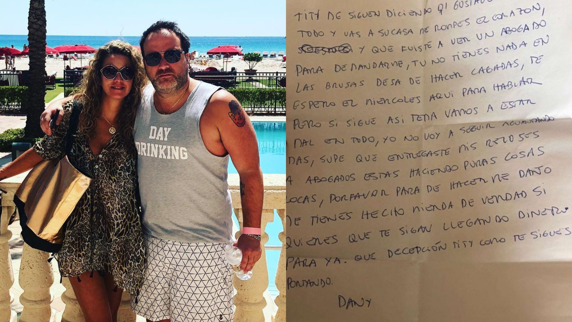 Titi Ahubert, esposa de Daniel Sauer lo denunció: Le enviaba cartas amenazantes desde la cárcel