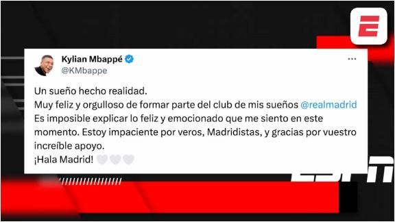 Las primeras palabras de Kylian Mbappé como jugador de Real MadridLa mascota de Raúl Jiménez también fue protagonista de su renovacion¿Al estilo Lakers? Fer Tirado sacó una escoba en pleno SportsCenter¡Cuidado con el nuevo heredero de la dinastía Manning!