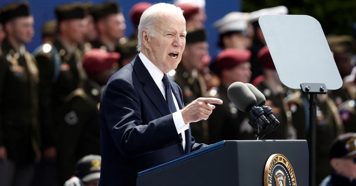 En el aniversario del Día D, Joe Biden dijo que los aliados “no abandonarán” la defensa de Ucrania