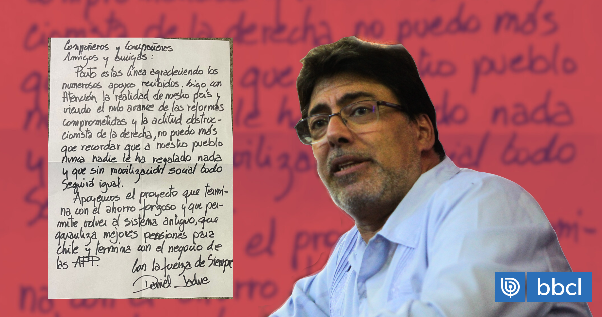 Jadue y nueva misiva desde la cárcel: «Sigo con atención el nulo avance de las reformas comprometidas»