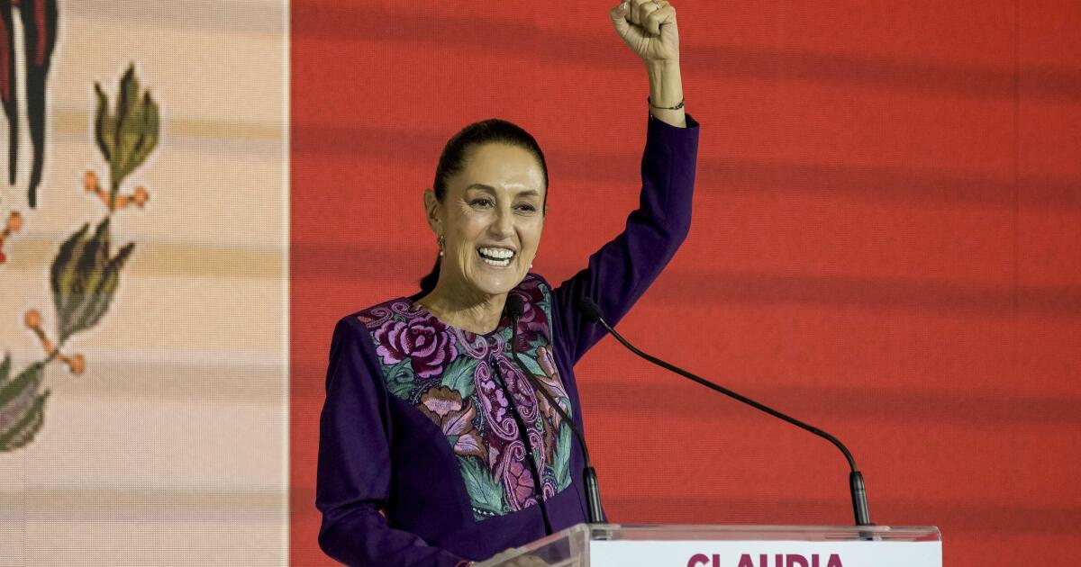 Claudia Sheinbaum es la primera mujer presidenta de México