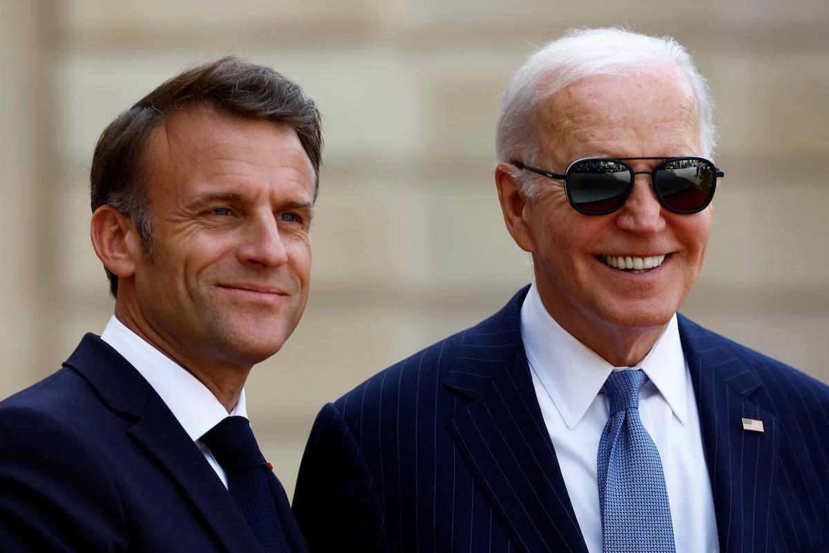 Macron y Biden celebran la “lealtad” entre sus países bajo la sombra de Le Pen y Trump