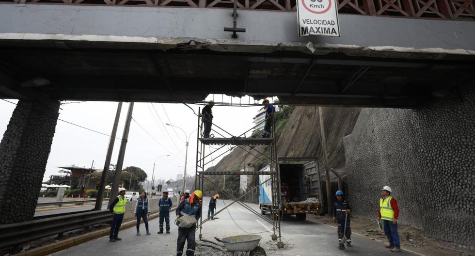 Tramo de la Costa Verde estará cerrado por 4 días tras daños en puente peatonal | VIDEO